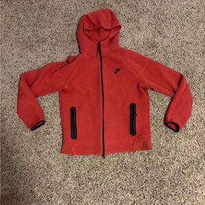 Red Nike tech jacket for men